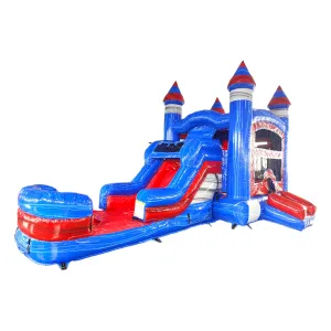 Baja Castle Econo Bounce House with Slide (Wet/Dry)
