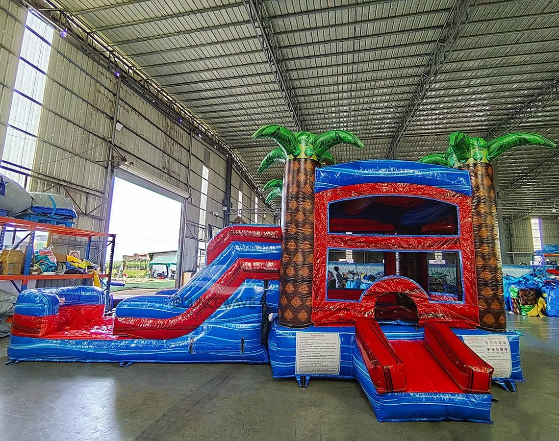 Baja Palms Econo Bounce House with Slide (Wet/Dry)