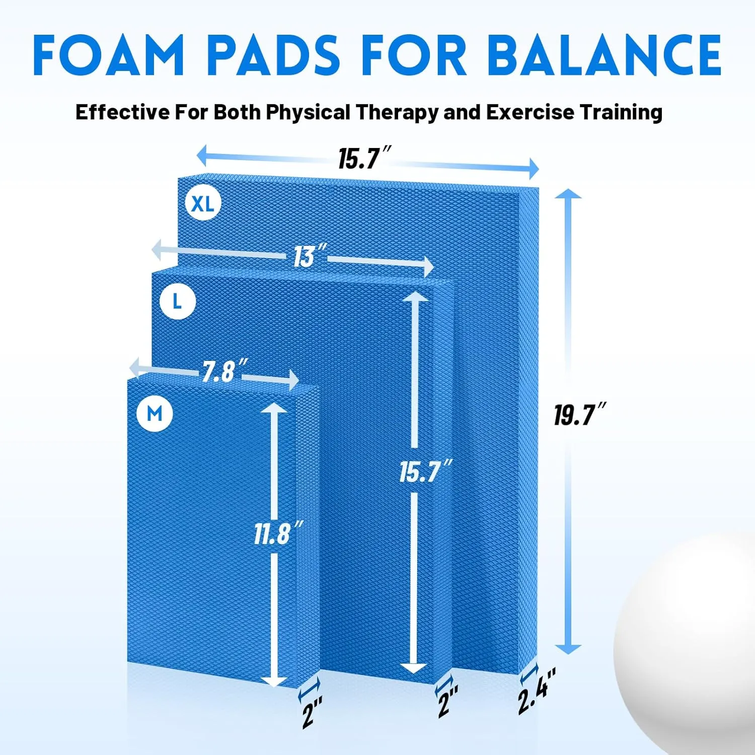 Balance Foam Pad, Balance Pads for Physical Therapy, Non-Slip Exercise Balance Board for Balance Workouts, Knee & Ankle Exercise, Core Balance and Strength Stability Training