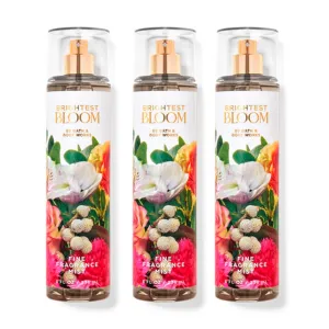 B&BW - Bath and Body - Brightest Bloom Fine Fragrance Mist 8 oz (Pack of 3)