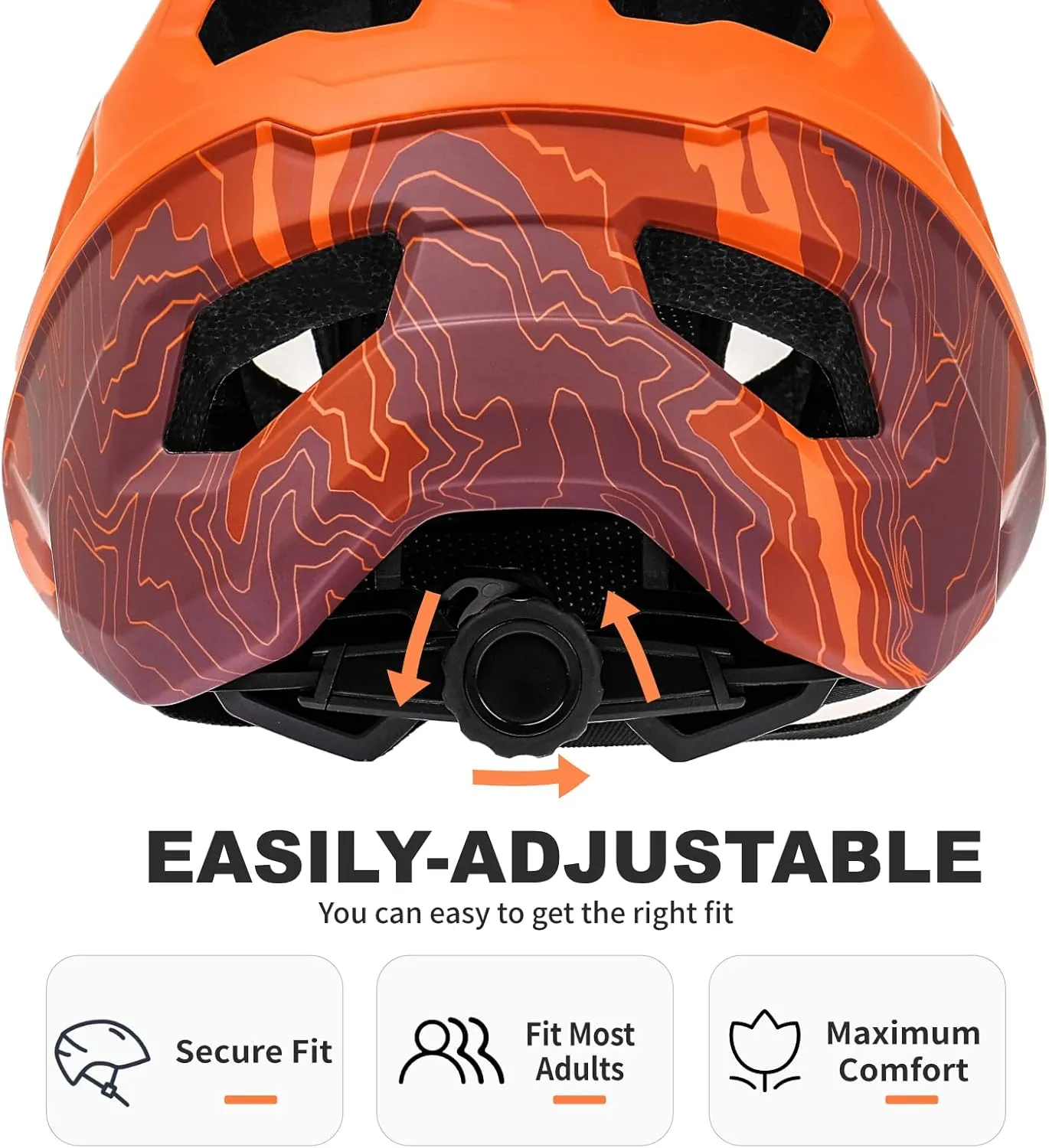 BATFOX Bike Helmet,Mountain Bike Helmet Helmets for Men Women Adults Youth