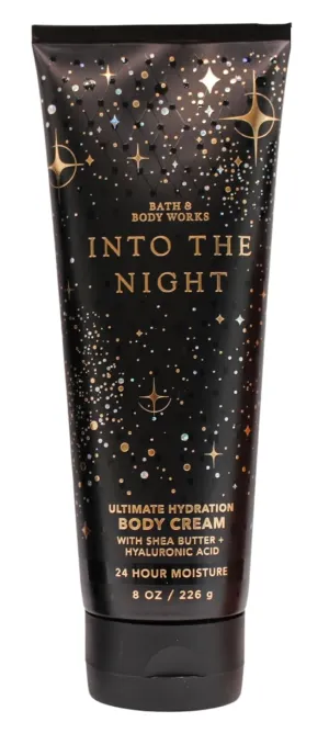 Bath & Body Ultimate Hydration Body Cream with Shea Butter, Full Size, 8 Oz. (Full Size, Into The Night)