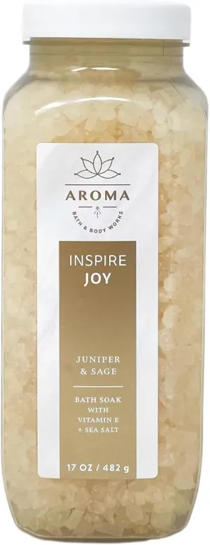 Bath & Body Works Aromatherapy Juniper & Sage Bath Soak 17.0 Oz (Juniper & Sage)