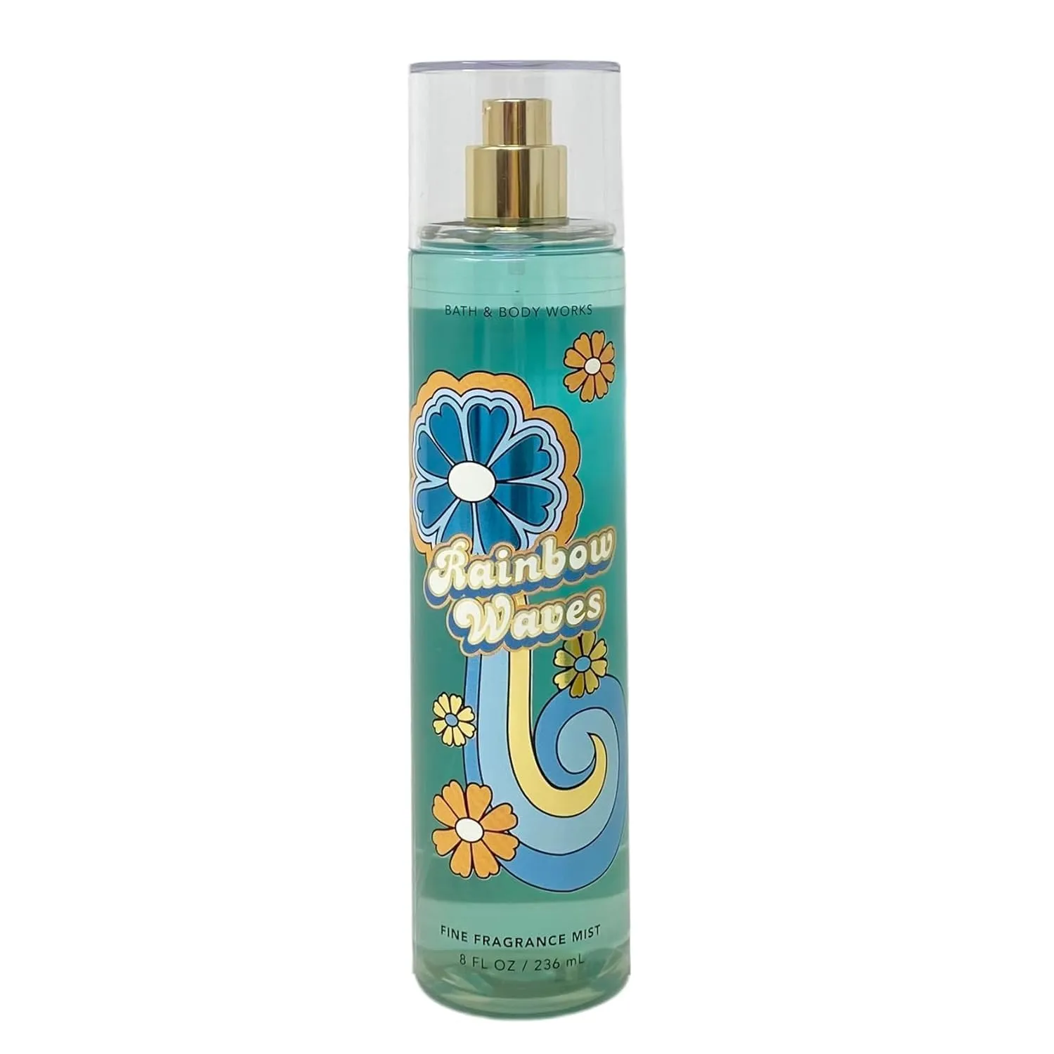 Bath & Body Works Fine Fragrance Body Spray Mist 8 fl oz / 236 mL (Rainbow Waves)