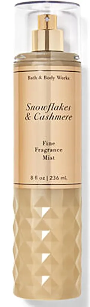 Bath & Body Works Fine Fragrance Body Spray Mist 8 fl oz / 236 mL (Snowflakes & Cashmere)