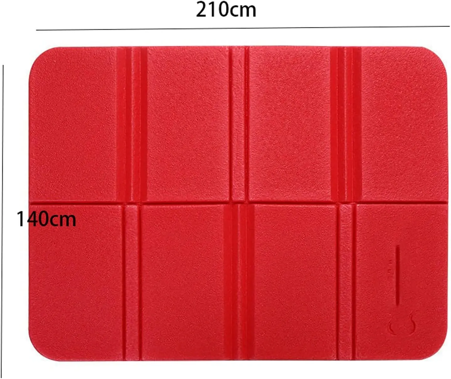 Beach Blankets Outdoor Camping Mat Waterproof Foldable Seat Foam Pad Chair Picnic Moisture-Proof Mattress Beach Mat Pad(Rojo)