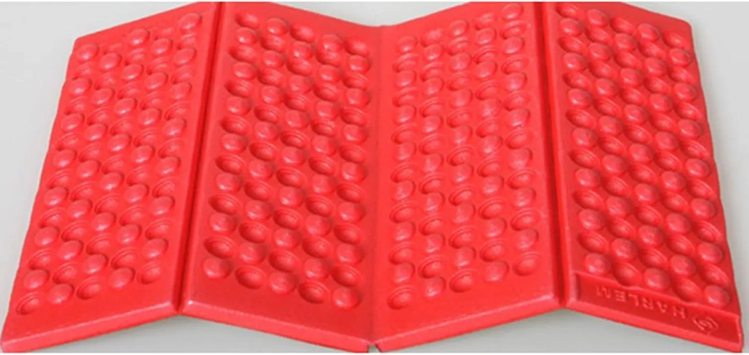 Beach Blankets Outdoor Camping Mat Waterproof Foldable Seat Foam Pad Chair Picnic Moisture-Proof Mattress Beach Mat Pad(Rojo)