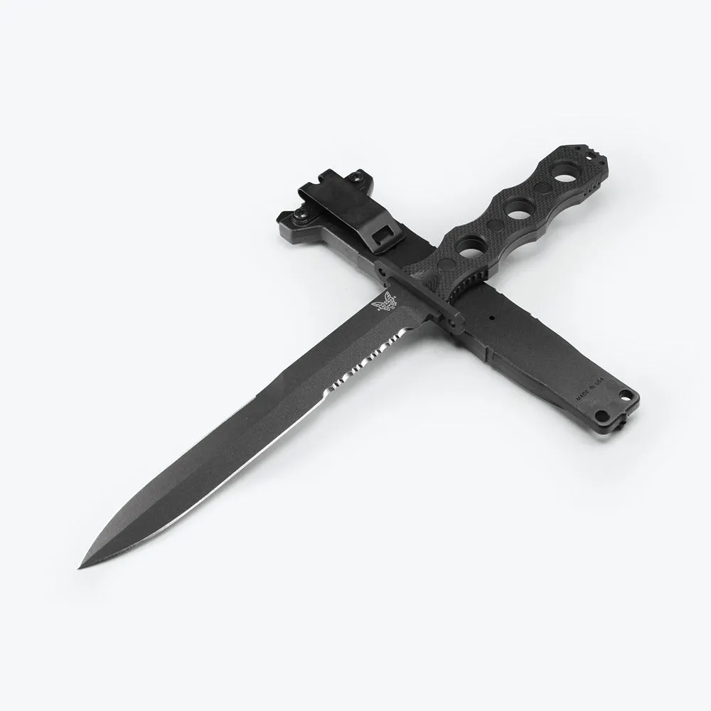 Benchmade 185SBK Thompson SOCP Fixed Blade Black Serrated