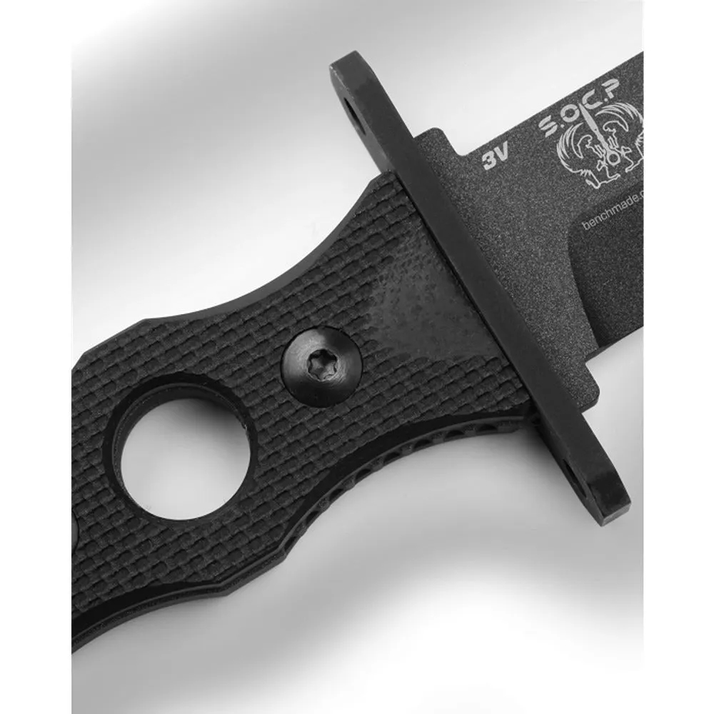 Benchmade 185SBK Thompson SOCP Fixed Blade Black Serrated