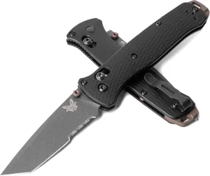 Benchmade - Bailout 537 Tactical Knife with Black Aluminum Handle (537SGY-03)