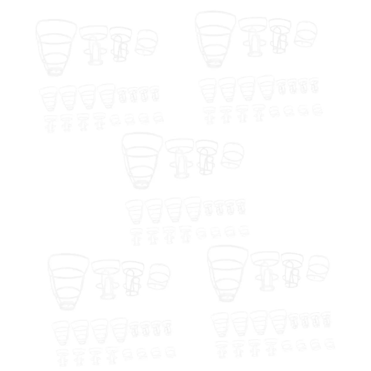 BESTYASH 5sets 20pcs Reusable Plastic Nets for Drip Stand Accessory Saline Bottle Storage Covers for Portable Bottle Net Cages for Hospital Use 20pcs*5