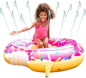 BigMouth Inc. Lil' Donut Sprinkler, Fun Summer Birthday Backyard Water Games & Splash Toy for Kids