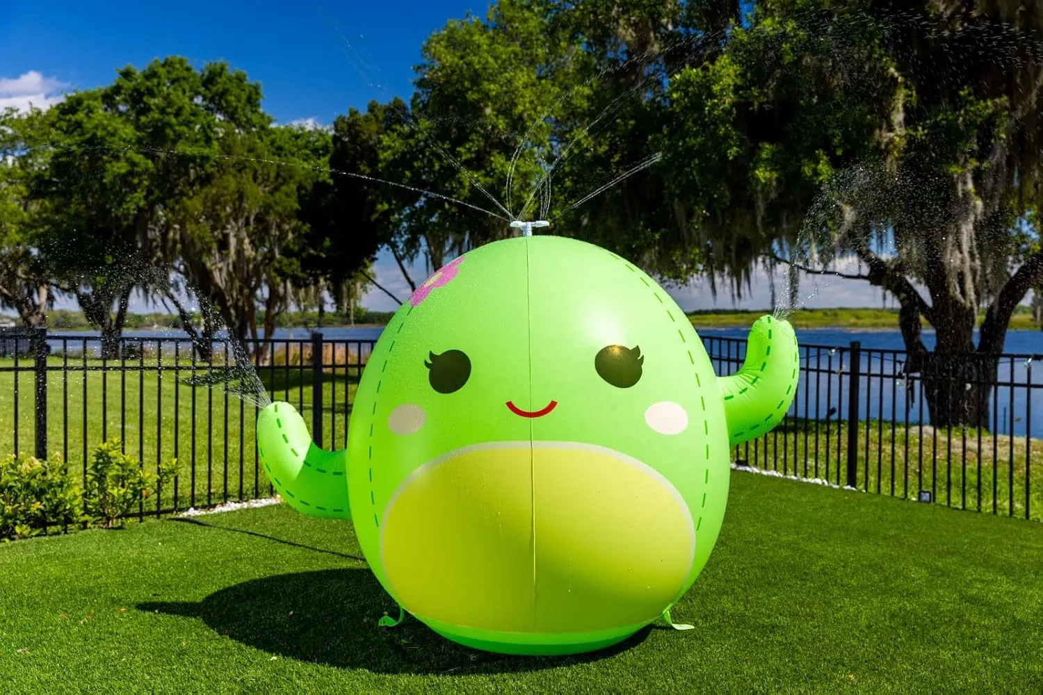 BigMouth x Squishmallows Sprinkler, Outdoor Water Spray Toy, Backyard Splashing Fun for Kids