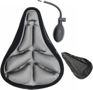 Bike Cushion Seat Cover,3D Air Shock Absorbing Bicycle Air Cushion Bike Seat Cover, Bike Seat Cushion Inflatable Comfortable Replacement Aircush Bike Seat Cover, with Rain Cover