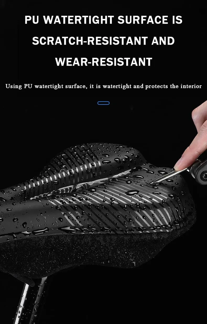 Bike Seat Cushion for Specialized Pitch Rhyme Rhyme Carbon Riprock 24 Rock Combo, Memory Foam & Gel Padded Cover Bicycle Seat for Men Women Shock-Absorbing Comfort Bike Seat Pad,B