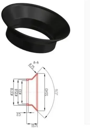Binocular Helmet Night Vision Goggles Rubber Goggles Cover Goggles Cover Microscope Parts 24mm 12mm Options(15.71mm)