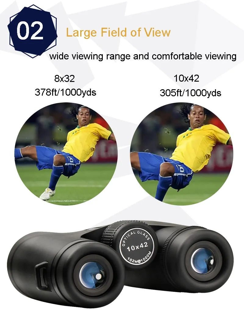 Binoculars 10X42/8X32 Professional Tourism Binoculars long range Waterproof HD Powerful Telescope