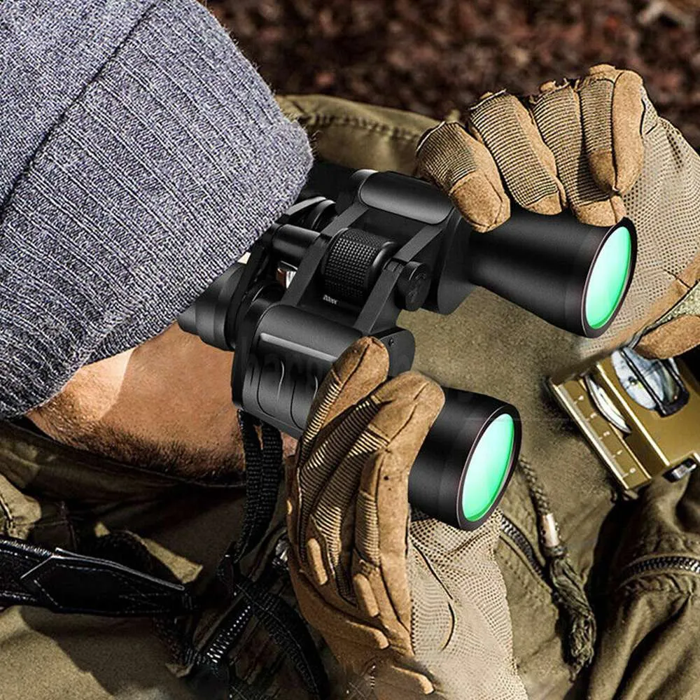 Binoculars Day Low Night Optics Military Zoom Powerful Hunting 180x100