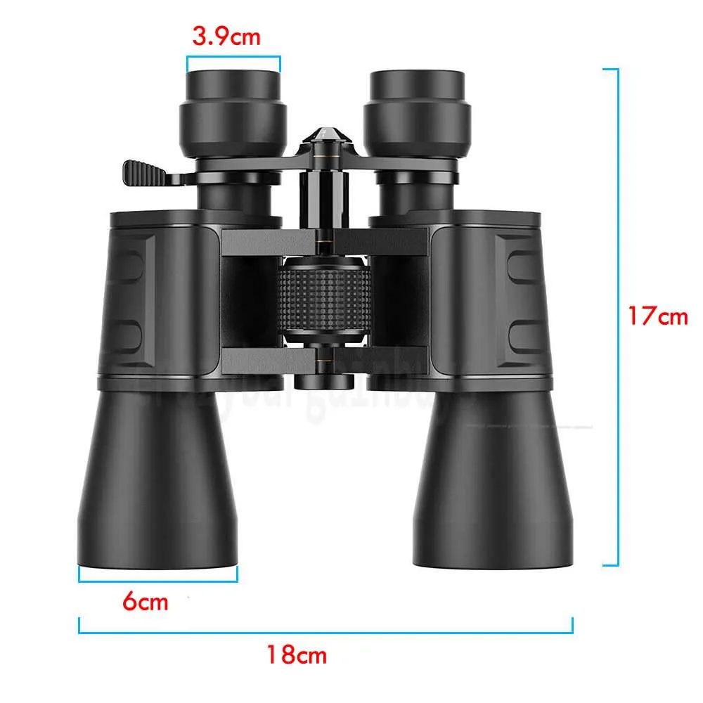 Binoculars Day Low Night Optics Military Zoom Powerful Hunting 180x100