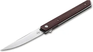 BÖKER PLUS Kwaiken Air - Minimalist and Ultra Light Weight EDC Pocket Knife, G10, Titanium, Cocobolo Handles, Designed by Lucas Burnley (Cocobolo)