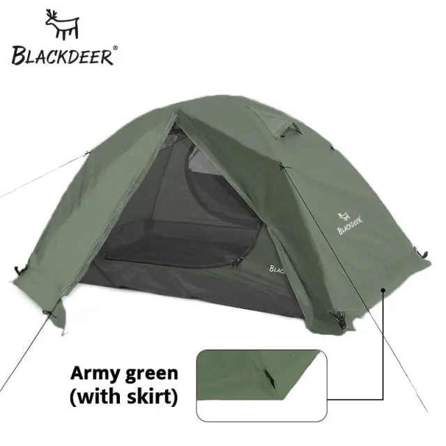 Blackdeer Archeos 2P Backpacking Tent Outdoor Camping 4 Season Snow Skirt Double Layer Waterproof