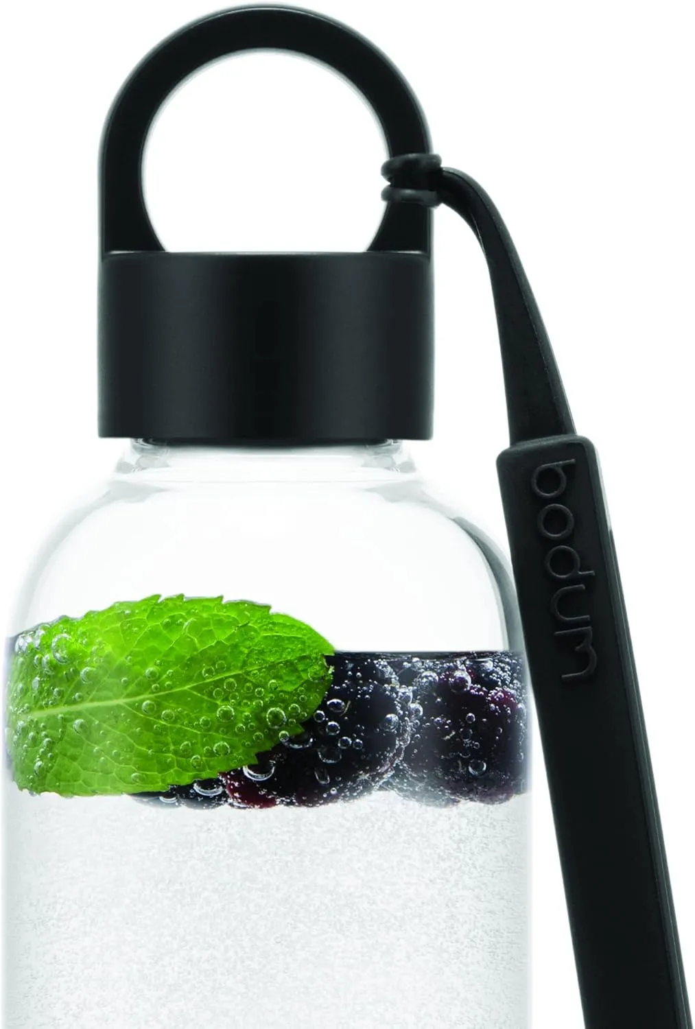 BODUM 12072-01BTR MELIOR Tumbler Water Bottle, 16.9 fl oz (500 ml), Black Plastic, Lightweight, Dishwasher Safe, Outdoor [Genuine]