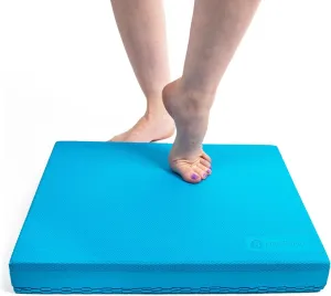 Body Sport Non-Slip Balance Pad – Improve Balance & Build Strength – Physical Therapy & Yoga Pad for Home & Gym – 19" x 16" x 2 1/4", Blue