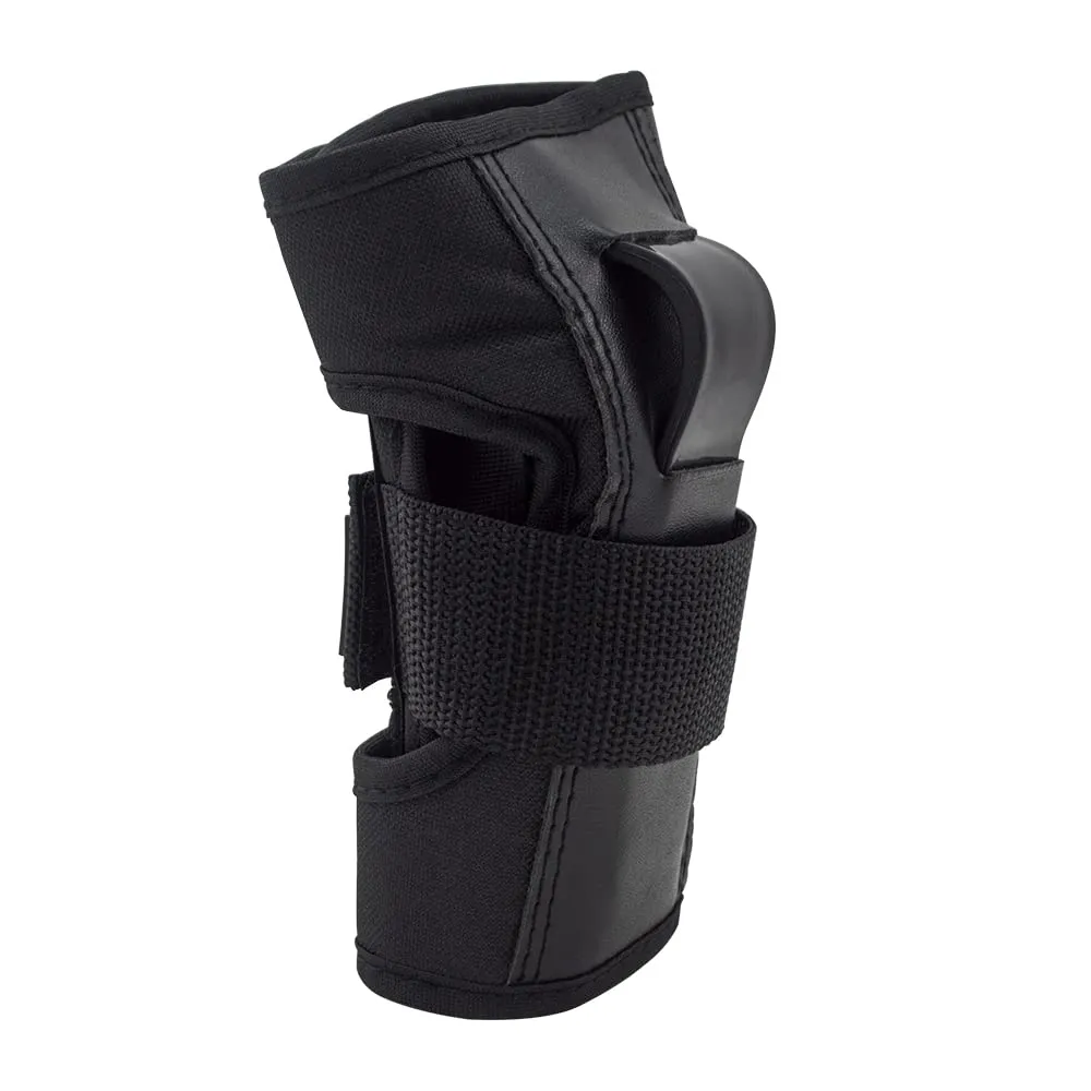 Bont Skates Kids Black Protective Pads Set with Knee, Elbow and Wrist Guards for Inline, Roller Skate (Black, M)