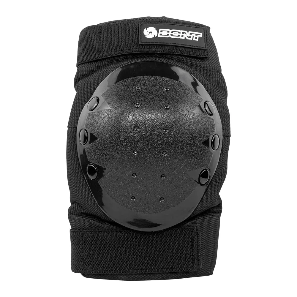 Bont Skates Kids Black Protective Pads Set with Knee, Elbow and Wrist Guards for Inline, Roller Skate (Black, M)