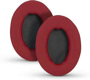 Brainwavz Ear Pads for ATH M50X, M50XBT, M40X, M30X, HyperX, SHURE, Turtle Beach, AKG, ATH, Philips, JBL, Fostex Replacement Memory Foam Earpads & Fits Many Headphones (See List), Dark Red Oval