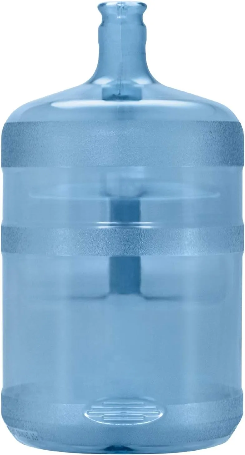 Brio 5 Gallon Plastic Crown Cap Reusable Water Bottle Container