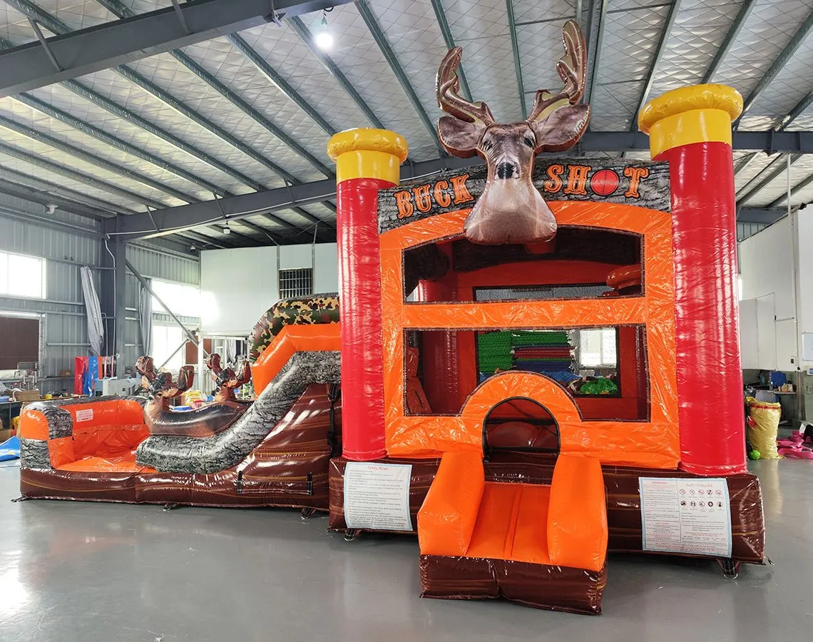 Buck Shot Econo Bounce House with Slide (Wet/Dry)