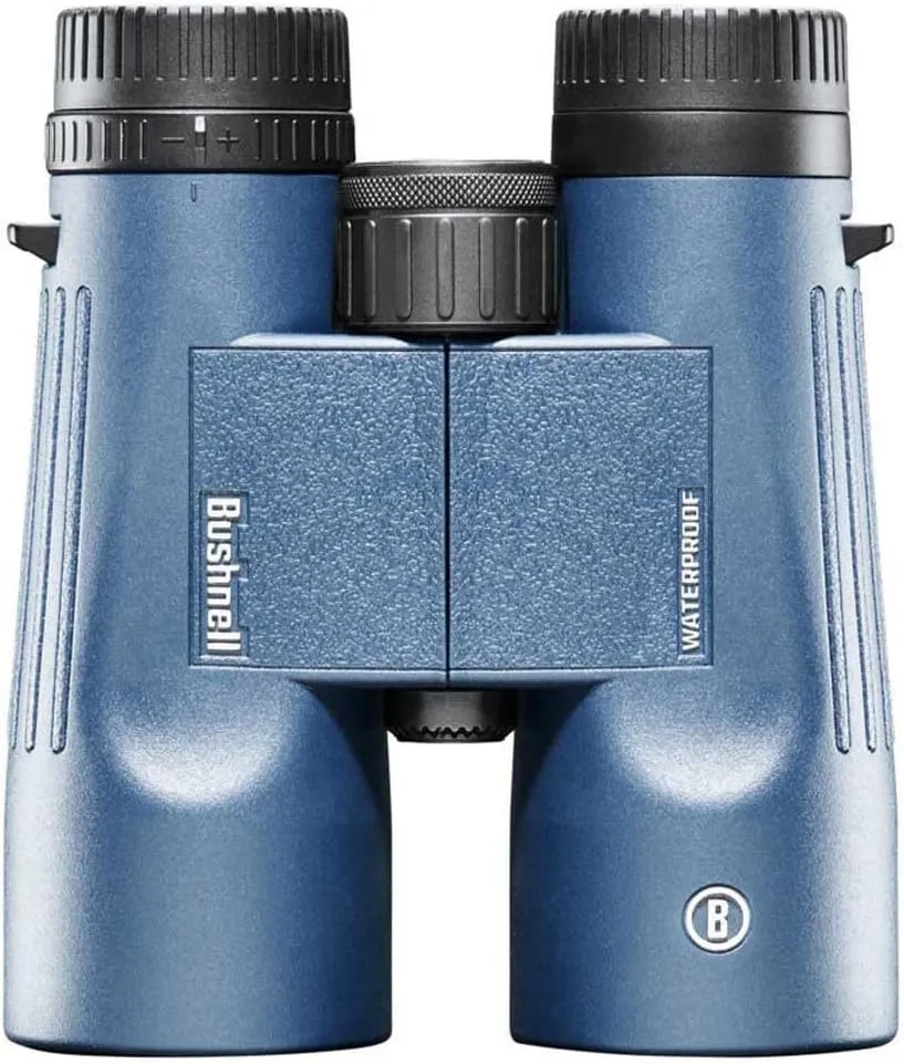 Bushnell H2O 8x42mm Binoculars, Waterproof and Fogproof Binoculars for Boating, Hiking, and Camping, Multi Blue