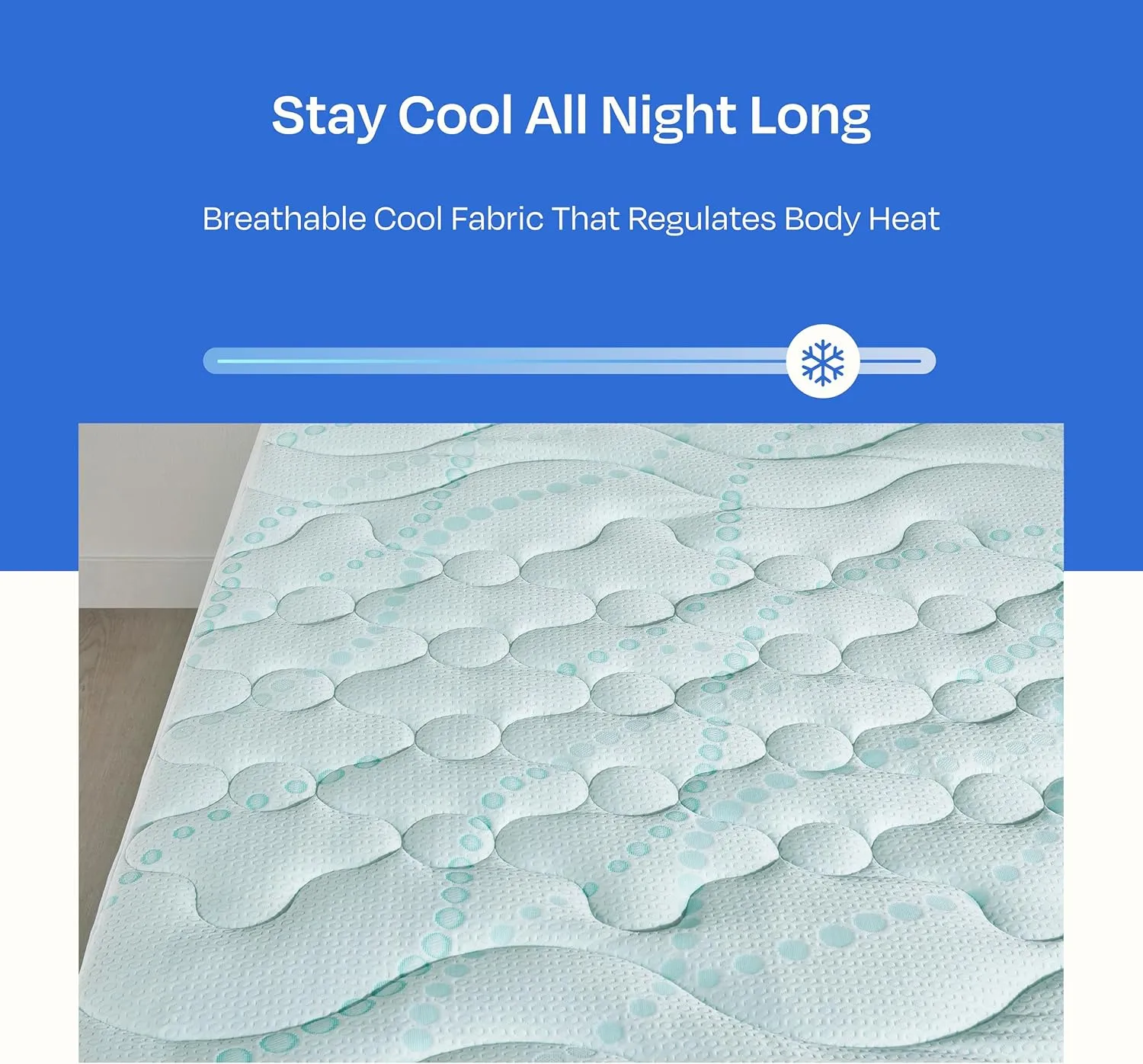 California Design Den Mattress Pads for King Size Bed, 3-Zone Cooling Soft Quilted King Size Mattress Pad Deep Pocket Fits 8-20 inch Mattresses