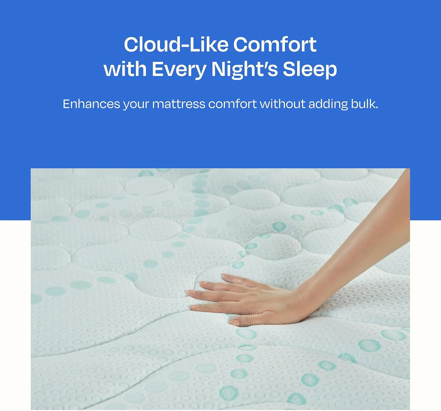 California Design Den Mattress Pads for King Size Bed, 3-Zone Cooling Soft Quilted King Size Mattress Pad Deep Pocket Fits 8-20 inch Mattresses