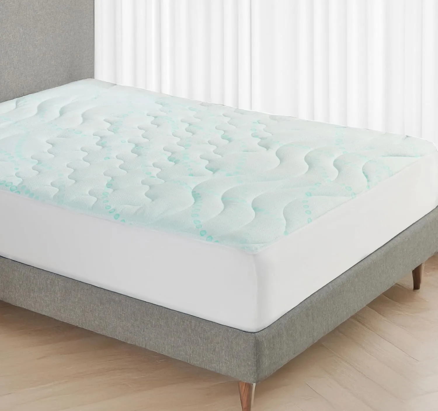 California Design Den Mattress Pads for King Size Bed, 3-Zone Cooling Soft Quilted King Size Mattress Pad Deep Pocket Fits 8-20 inch Mattresses