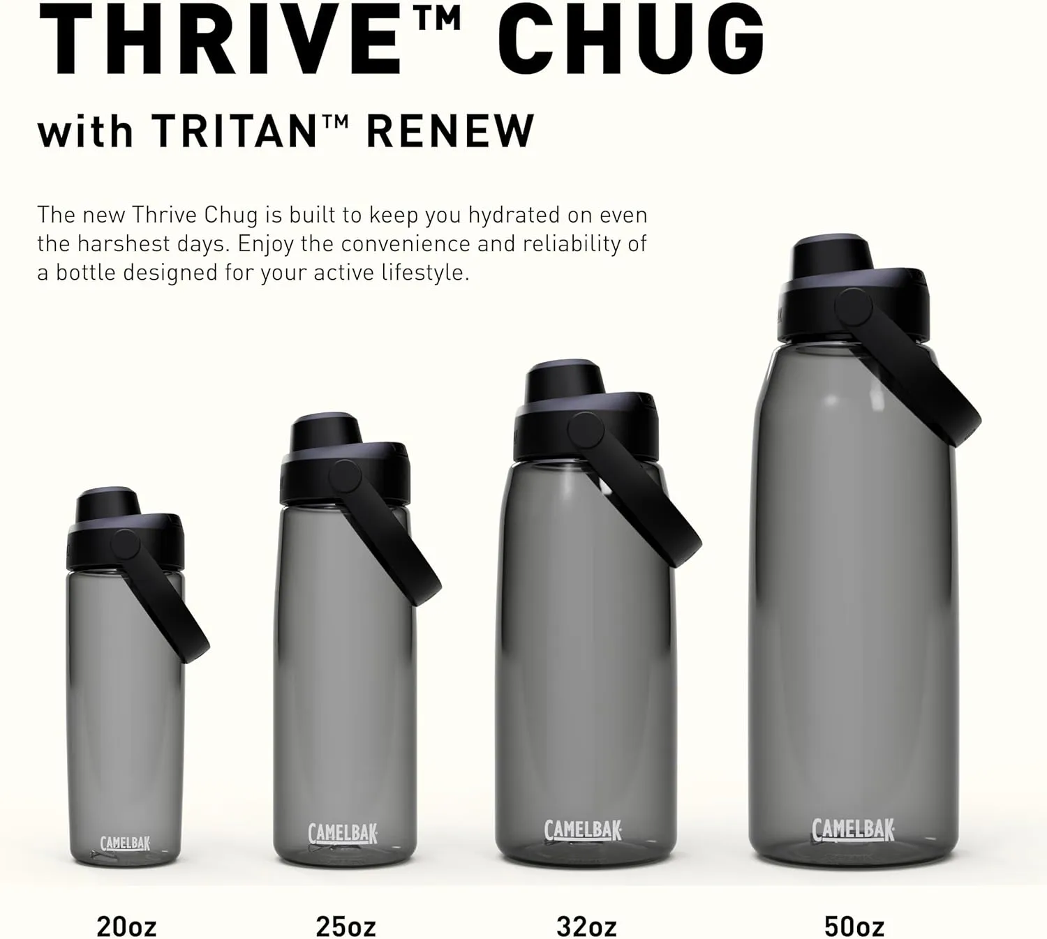 CamelBak Thrive Chug 25oz Water Bottle with Tritan Renew - Leak Proof Lid, Cove