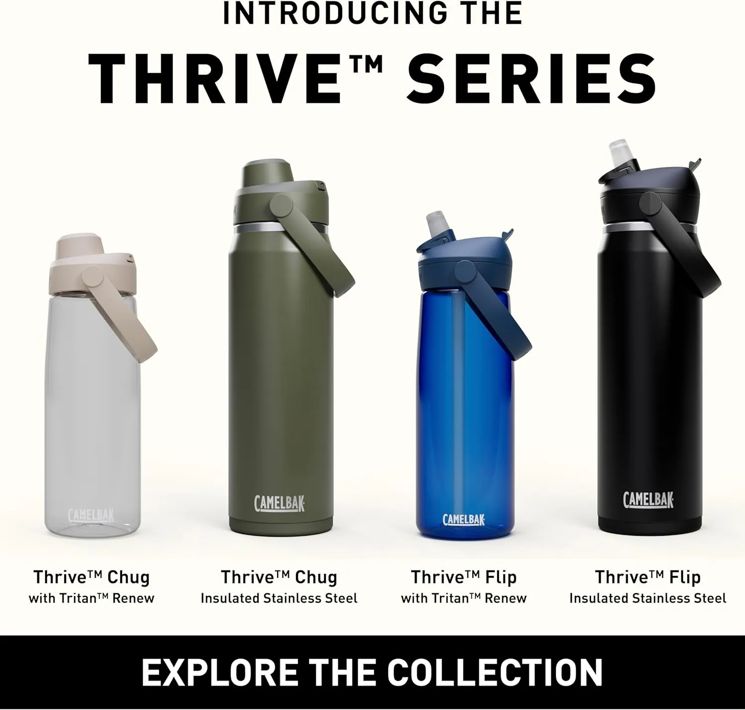 CamelBak Thrive Chug 25oz Water Bottle with Tritan Renew - Leak Proof Lid, Cove