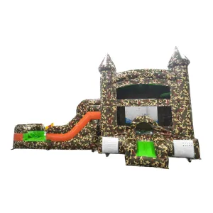 Camo Econo Bounce House with Slide (Wet/Dry)