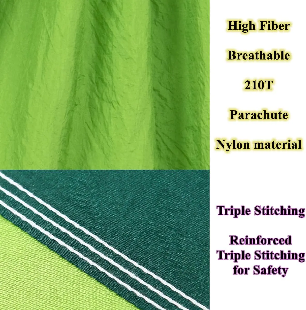 Camping Hammock Double & Single Portable Hammocks Ultralight Nylon Parachute Hammocks with 2 Tree Straps for Backpacking, Travel, Beach, Backyard, Camping, Hiking (Large, Camouflage)