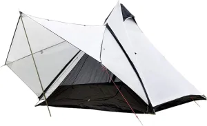 Camping Teepee Tent Yurt Tent with Screen 4 Seasons Double Layers Windproof Tents for Outdoor Camping Hiking 3-4 Person Beautiful Scenery