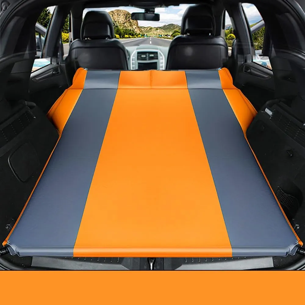 Car Automatic Inflatable Bed for BMW X5 E70 (5seats) 2007 2008 2009 2010 2011 2012 2013 Rear-Seats-Have-Lights, Portable Movable Thickened Trunk Sleeping Bed Outdoor Camping Hiking Air Mattress