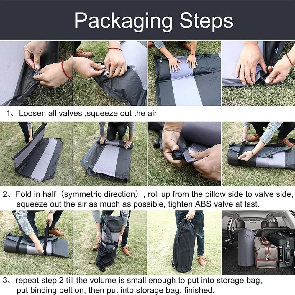 Car Automatic Inflatable Bed for Land Rover Discovery 7seats 2017 2018 2019 2020 2021 2022 2023 2024, Portable Movable Thickened Trunk Sleeping Bed Outdoor Camping Hiking Air Mattress