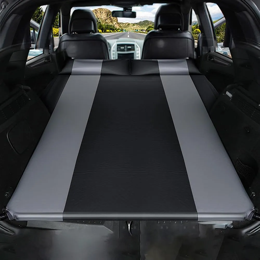 Car Automatic Inflatable Bed for Mazda CX-5 2017 2018 2019 2020 2021 202 2023, Portable Movable Thickened Trunk Sleeping Bed Outdoor Camping Hiking Air Mattress,Grey