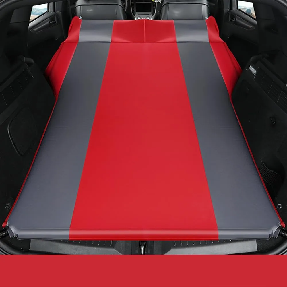 Car Automatic Inflatable Bed for Volkswagen Sharan 7seats 2010-2024, Portable Movable Thickened Trunk Sleeping Bed Outdoor Camping Hiking Air Mattress,Red
