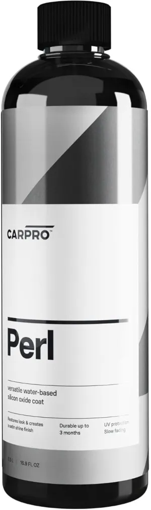CARPRO PERL Plastic & Rubber Protectant - [Plastic, Engine, Rubber, Leather] - Concentrated Tire Dressing, Water Based UV Protection, Satin Finish - 500ml (17oz)