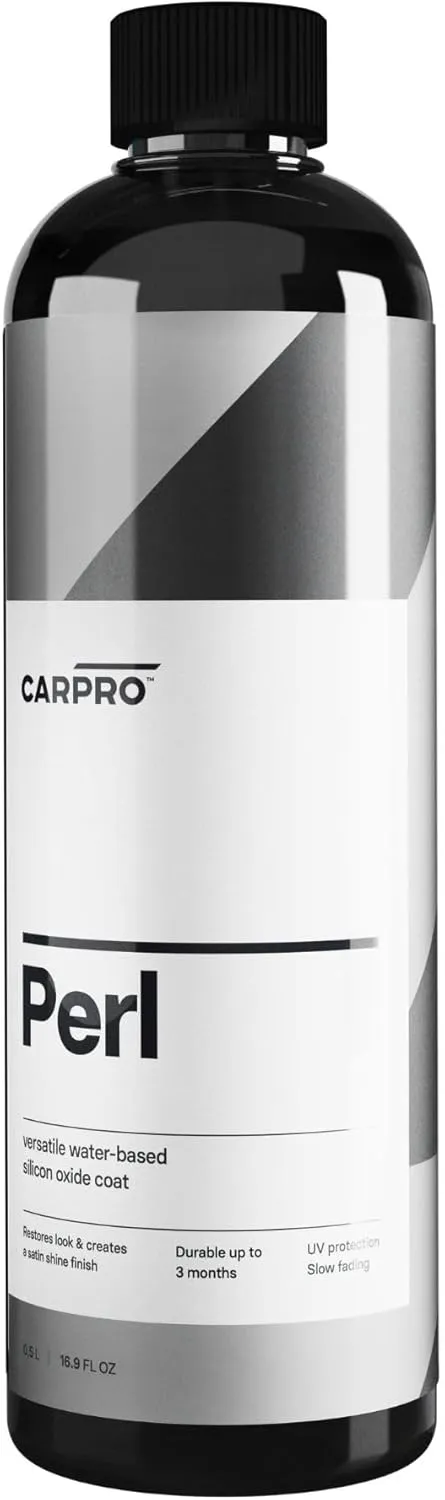 CARPRO PERL Plastic & Rubber Protectant - [Plastic, Engine, Rubber, Leather] - Concentrated Tire Dressing, Water Based UV Protection, Satin Finish - 500ml (17oz)
