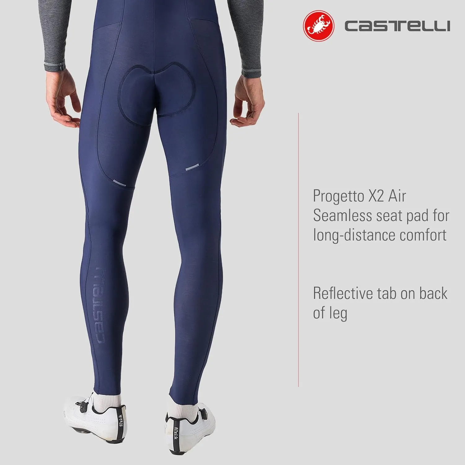 CASTELLI Men’s Espresso Bibtight, Road Cycling Breathable Bib with Pro Level Seat Pad/Chamois for Gravel Biking & Racing