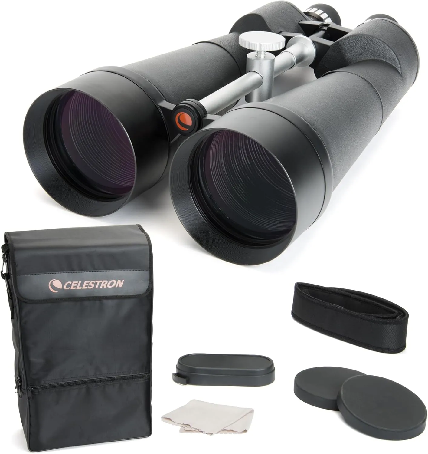 Celestron 71017 SkyMaster 25x100mm Porro Prism Binoculars with Multi-Coated Lens, BaK-4 Prism Glass and Carry Case, Black