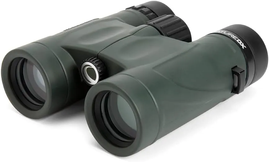 Celestron 71330 Nature DX 8x32 BaK-4 Prism Binoculars, Green